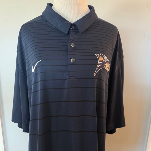 Nike Dri Fit Men's Short Sleeve Polo, Navy,, Size 3XL - Picture 1 of 7